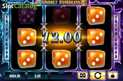 Скрин3. 27 Spooky Pumpkins Dice слот