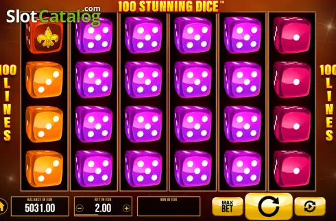 Скрин2. 100 Stunning Dice слот