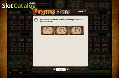 Скрин8. Pirates Bingo (Salsa Technology) слот
