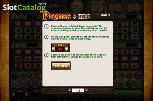 Скрин6. Pirates Bingo (Salsa Technology) слот