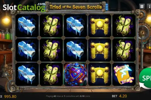 Скрин2. Triad of the Seven Scrolls слот
