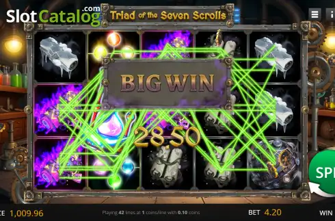 Скрин3. Triad of the Seven Scrolls слот