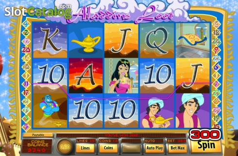 Скрин4. Aladdins Loot слот
