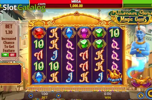Скрин2. Millionaire Genie's Magic Gems слот