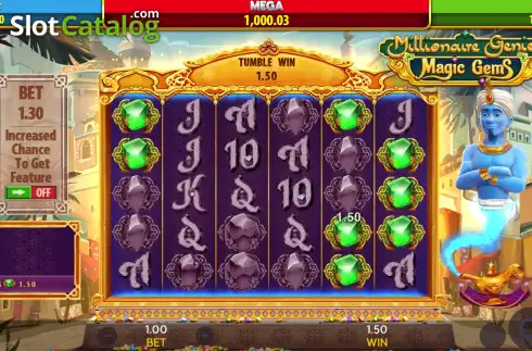 Скрин3. Millionaire Genie's Magic Gems слот