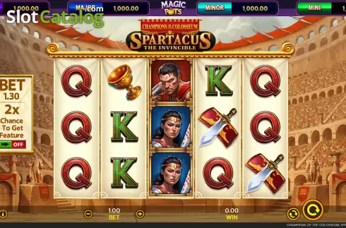 Скрин2. Champions of the Colosseum слот