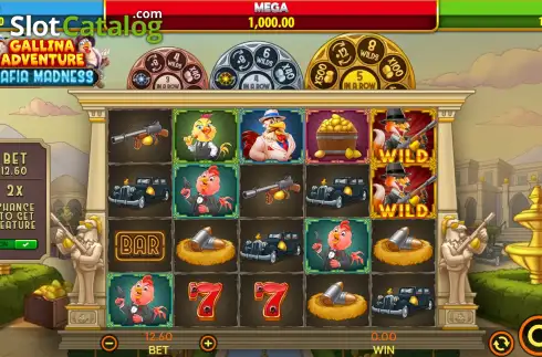 Скрин2. Gallina Adventure - Mafia Madness слот