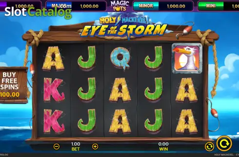 Скрин2. Holy Mackerel Eye of the Storm слот