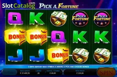 Скрин5. Pick A Fortune слот