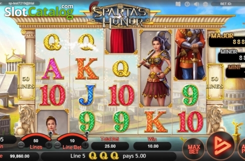 Скрин3. Sparta's Honor слот