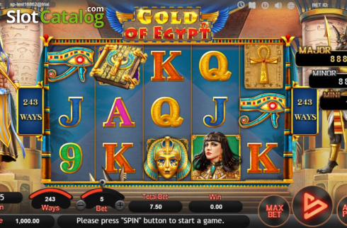 Скрин2. Gold of Egypt (SimplePlay) слот