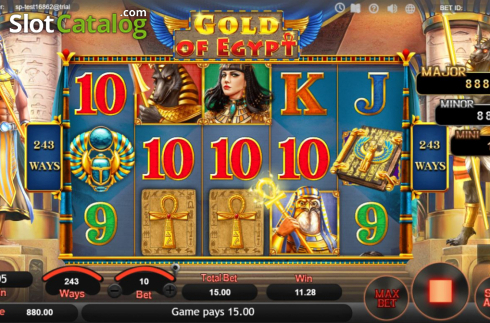 Скрин3. Gold of Egypt (SimplePlay) слот