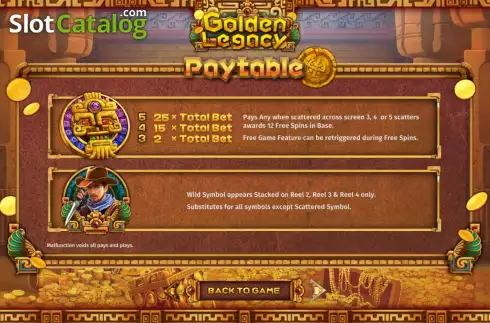 Скрин8. Golden Legacy (SimplePlay) слот