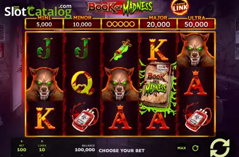 Скрин2. Book of Madness Flaming Link слот