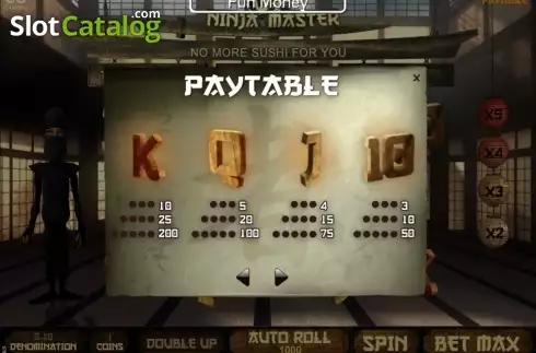Скрин3. Ninja Master слот