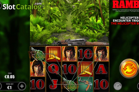 Скрин4. Rambo (Skywind Group) слот