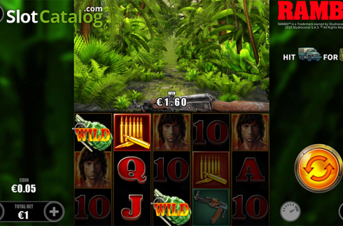 Скрин5. Rambo (Skywind Group) слот