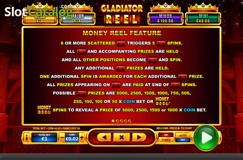 Скрин9. Gladiator Reel слот