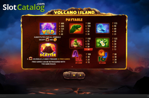 Скрин7. Volcano Island слот