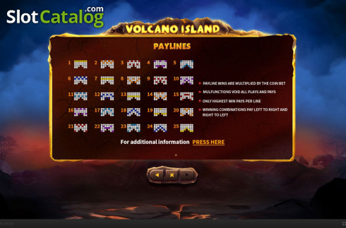 Скрин9. Volcano Island слот