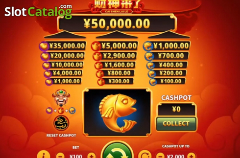 Скрин2. Cai Shen Lai Le слот