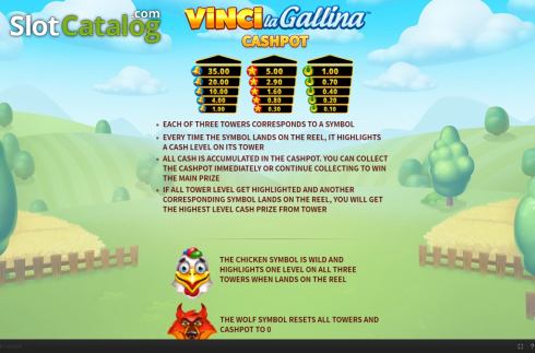 Скрин7. Vinci La Gallina слот