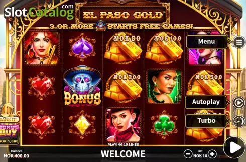 Скрин2. El Paso Gold слот