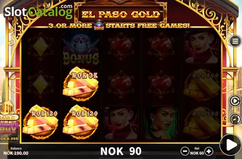 Скрин3. El Paso Gold слот