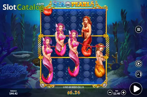 Скрин3. Sea of Pearls слот