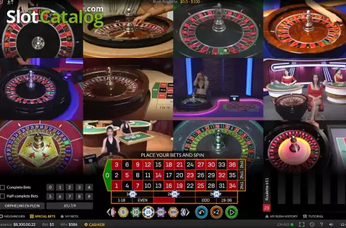Скрин2. Live Rush Roullette слот