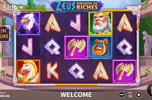 Скрин3. Zeus Kingdom of Riches слот