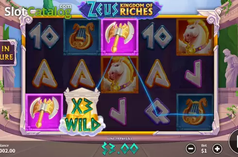 Скрин4. Zeus Kingdom of Riches слот