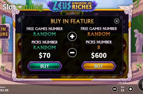 Скрин8. Zeus Kingdom of Riches слот