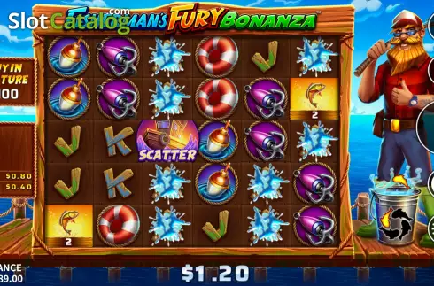 Скрин3. Fisherman's Fury Bonanza слот