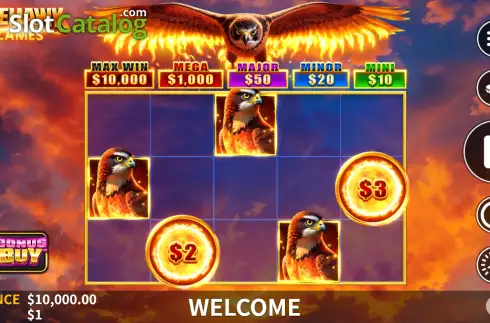Скрин2. Firehawk Flames слот