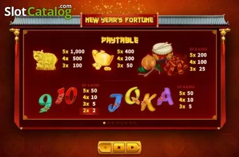 Скрин5. New Year's Fortune слот