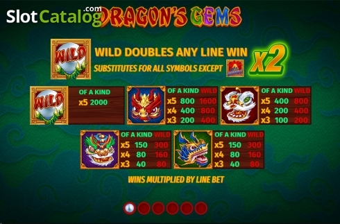 Скрин5. Dragons Gems слот