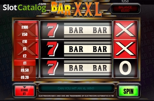 Скрин2. Bar X XL слот