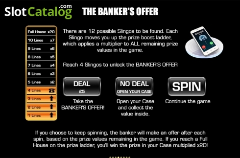 Скрин9. Deal Or No Deal Slingo Us слот