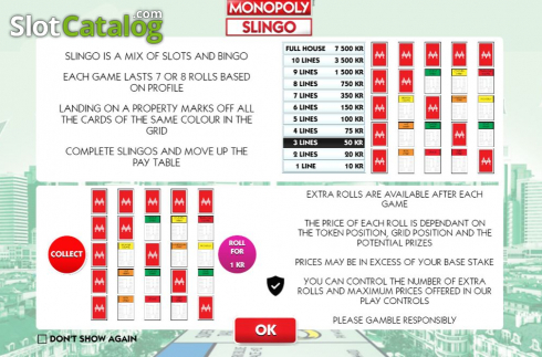 Скрин2. Slingo Monopoly слот
