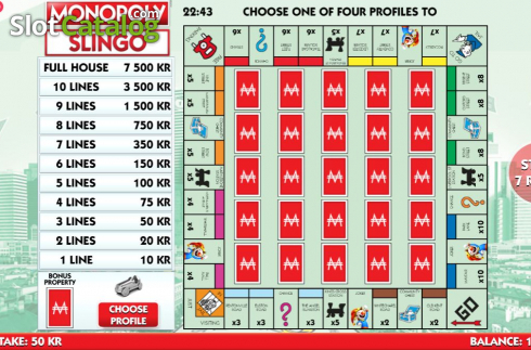 Скрин3. Slingo Monopoly слот