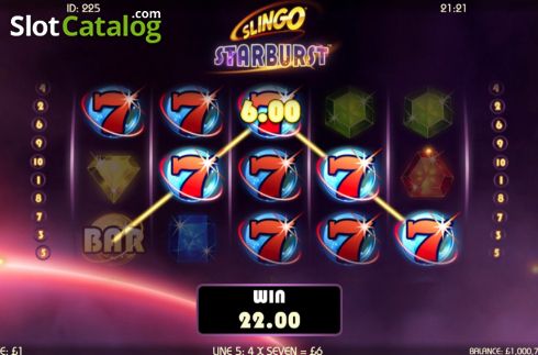 Скрин8. Slingo Starburst слот