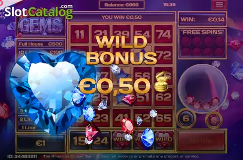 Скрин8. Slingo Gems слот