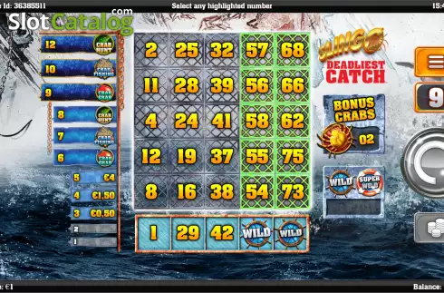 Скрин3. Slingo Deadliest Catch слот