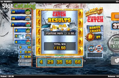 Скрин6. Slingo Deadliest Catch слот