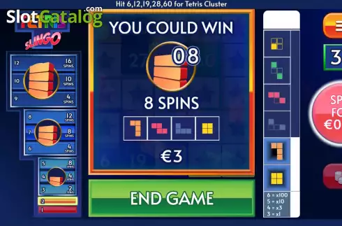 Скрин3. Tetris Slingo слот
