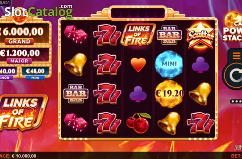 Скрин3. Links of Fire слот