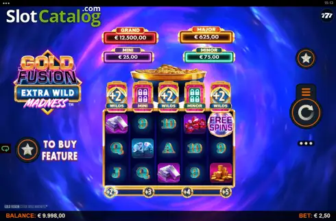 Скрин2. Gold Fusion Extra Wild Madness слот