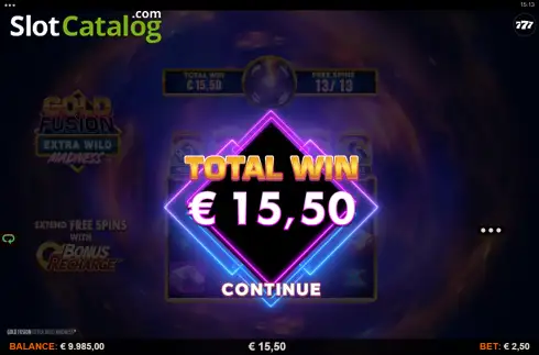 Скрин3. Gold Fusion Extra Wild Madness слот