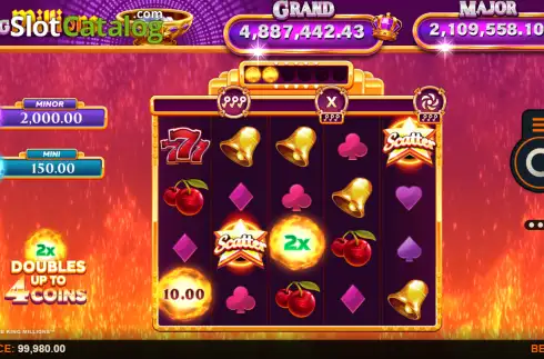 Скрин2. Links of Flame King Millions слот